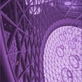 thumbnail image 1 of Ahgly Company Machine Washable Indoor Square Transitional Heliotrope Purple Area Rugs, 6' Square, 1 of 7