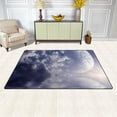 thumbnail image 3 of Coolnut Fantasy Moon Landscape Area Rug Pad, 100% Light Weight Polyester Fabric Floor Mat for Living Room Bedroom,5'x 3'3", 3 of 6