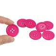 thumbnail image 4 of Unique Bargains Boutons de Couture Ronds en Résine Rose Foncé à 4 Trous (Lot de 100), 4 of 5
