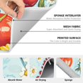 thumbnail image 6 of Yayeee Dish Drying Mat for Kitchen Counter 18" x 24" Microfiber Super Absorbent Coffee Decorative Pad, Blue Tomatoes, 6 of 9
