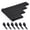 Black, variant on 150PCS Cable Ties Multi-Color Adjustable Fastening Straps Reusable Hook and Loop Cord Wraps for Cable Management Home Office Garage