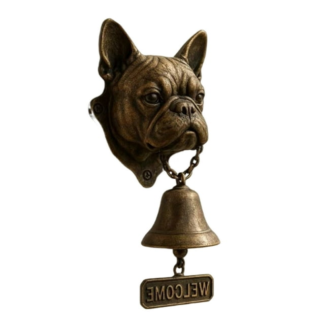 bedienty Retro Fun Animal Doorbell Bulldog Welcome Welcome Handmade Lovers French Bulldog