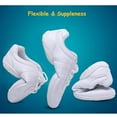 thumbnail image 2 of kkdom White Cheerleading Shoes Athletic Dance Sport Training Shoes Competition Tennis Sneakers Cheer Shoes Size 5, 2 of 6