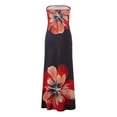 thumbnail image 4 of Michellecmm Women Strapless Tube Dress Summer Floral Print Backless Party Dress for Cocktail Beach Streetwear Aesthetic Clothes, 4 of 8
