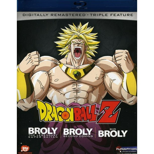 Dragon Ball Z Broly Triple Feature Blu Ray Walmart Com Walmart Com