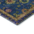 thumbnail image 3 of Addison Rugs Mayfield Premium Machine Washable Traditional Global Blue Rectangle Rug, 9' X 12' Machine Washable Traditional Global Blue Oversized Sherpa Throw Blanket, 3 of 6