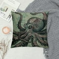 thumbnail image 2 of FUMJ Throw Pillow Case Cool Octopus  Square Cushion Cover Standard Pillowcase for Men Women Home Decorative Sofa Armchair Bedroom Livingroom, 2 of 5