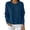 Blue, variant on Women's Crew Neck Sweater Long Sleeve Cozy Knit Pullover, Solid Color Classic Jumper for Fall Winter Casual Everyday Wear