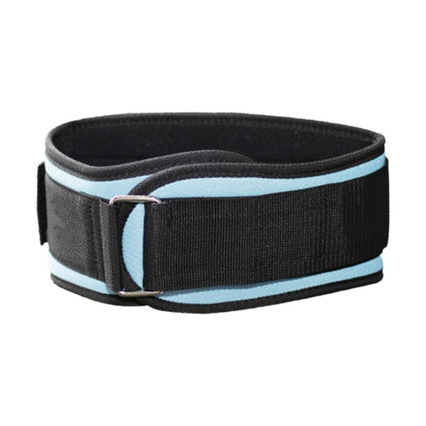 Cinturón de levantamiento de pesas para hombres y mujeres Cinturón ajustable de levantamiento de pesas Cinturón deportivo para Azul