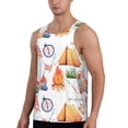 thumbnail image 2 of Easygdp Gnome Camping Men's Tank Top, Sleeveless Muscle T Shirts, Breathable, Quick-Dry, Loose for Gym, Running, Fitness - X-Large, 2 of 9