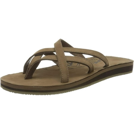 Teva Women's W Olowahu Leather-W 7 Bison