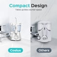 thumbnail image 5 of COSLUS Water Flosser for Teeth,Water Dental Flosser Pick for Teeth,2 Modes & 12 Pressure Settings,600ML,5 Jet Tips for Multiple Users,White, 5 of 7