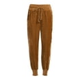 thumbnail image 5 of Time and Tru Women's Plush Velour Joggers, 5 of 5