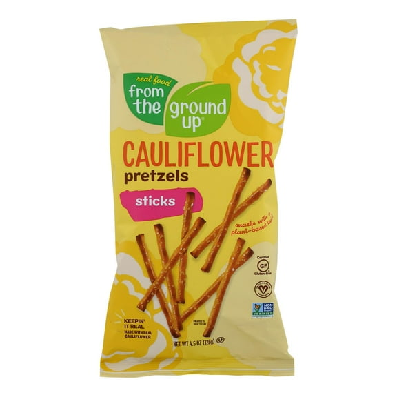 From The Ground Up - Cauliflower Pretzel Sticks - Original - Case Of 12 - 4.5 Oz.
