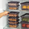 thumbnail image 4 of Yonrjhukm Refrigerator Storage Box, Fresh-keeping Food Grade Container for Meat, Fruits & Vegetables, Transparent, Portable, Airtight Lunch Box for Optimal Freshness, 4 of 4