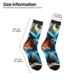 thumbnail image 2 of Uemuo Adorable Blue Baby Dragon Printed Kids Boys Socks Seamless Crew Socks Crazy Funny Athletic Sport Socks for Children, 2 of 5