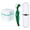 Green, variant on Denture Case,Denture Cups Bath, Toothbrush with hard denture, Dentures Container with Basket Denture Holder for Travel,Mouth Guard Night Gum Retainer Container