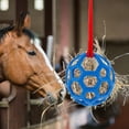 thumbnail image 2 of Muyoka Bola de tratamiento para caballos, alimentador de heno, juguete de alimentación colgante para caballos, cabras, ovejas, alivio del estrés (azul) Muyoka Hogar, 2 of 7