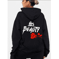 thumbnail image 2 of Her Beast/His Beauty Unisex Hoodie 2D S-5XL Unisex, 2 of 4