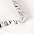 thumbnail image 4 of ZXNYH Ruffle Skirt Bedspread Vintage Chic Farmhouse Style Lightweight 3 Piece Set, Queen, Ivory, 4 of 7