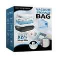 thumbnail image 2 of Cqxid Storage Case Under $30 Transparent Blue Vacuum Compression Bag Storage Bag Hand Rolled Vacuum Travel Down Jacket Cotton Quilt Moving Storage Bag (boxed Pump Version), 2 of 6