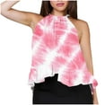 thumbnail image 2 of Mgmyaa Summer Halter Tank Tops for Women Loose Fit Pleated Tie Back Sleeveless Casual Tops Flowy Shirts Blouse, 2 of 6