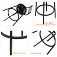 thumbnail image 7 of Set of 2 Swivel Bar Stools, 36inch Counter Height Bar Chairs with Metal Frame, Rustic Hand Woven Paper Rope Dining Chairs with Back and Footrest for Kitchen Counter Dining Room, 7 of 7