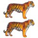 thumbnail image 1 of 2pcs encantador tigre diseño parches ropa tigres parches ropa tigre parches, 1 of 4