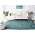 thumbnail image 3 of SAFAVIEH Primo Mason Solid Shag Area Rug, Aqua, 4' x 4' Square, 3 of 8
