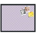 thumbnail image 2 of PinPix 28x22 Custom Cork Bulletin Board Light Purple Clover Poster Board Has a Fabric Style Canvas Finish, Framed in Light Purple Clover, by ArtToFrames (PinPix-539), 2 of 5