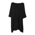 thumbnail image 5 of Fashion New Arrivals AXXD Black Swimsuit Cover Up Women Sexy Short Sleeve Kimono Swimwear Cover Up Solid Color Blouse Tops, 5 of 6