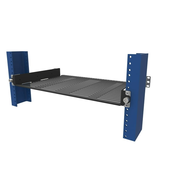 RackSolutions 1U Sliding 2Post Cantilever Shelf - 10" Depth, Space-Saving Shelf