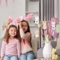 thumbnail image 5 of 60 Pcs Unfinished Easter Bunny Wooden Ornaments Wooden Peep Bunny Cutouts to Paint Blank Wood- Slices, 5 of 5