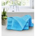 thumbnail image 3 of MALLONI HOME Ultra Soft Cotton Washcloths, Contains 24 Piece Face Cloths 12x12 inch, Ideal for Everyday use Face Towels, Compact & Lightweight Multi Purpose Washcloths - Turquoise Blue, 3 of 5