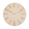 thumbnail image 2 of 2x Relojes de pared colgantes Sin tictac Silencioso Simple 12 pulgadas madera amarillo Macarena 2x reloj de pared, 2 of 8