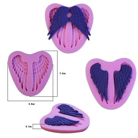 

Angel Wings Fondant Mould Sugarcraft Cake Baking Decor Tool Silicone Mold DzLWL