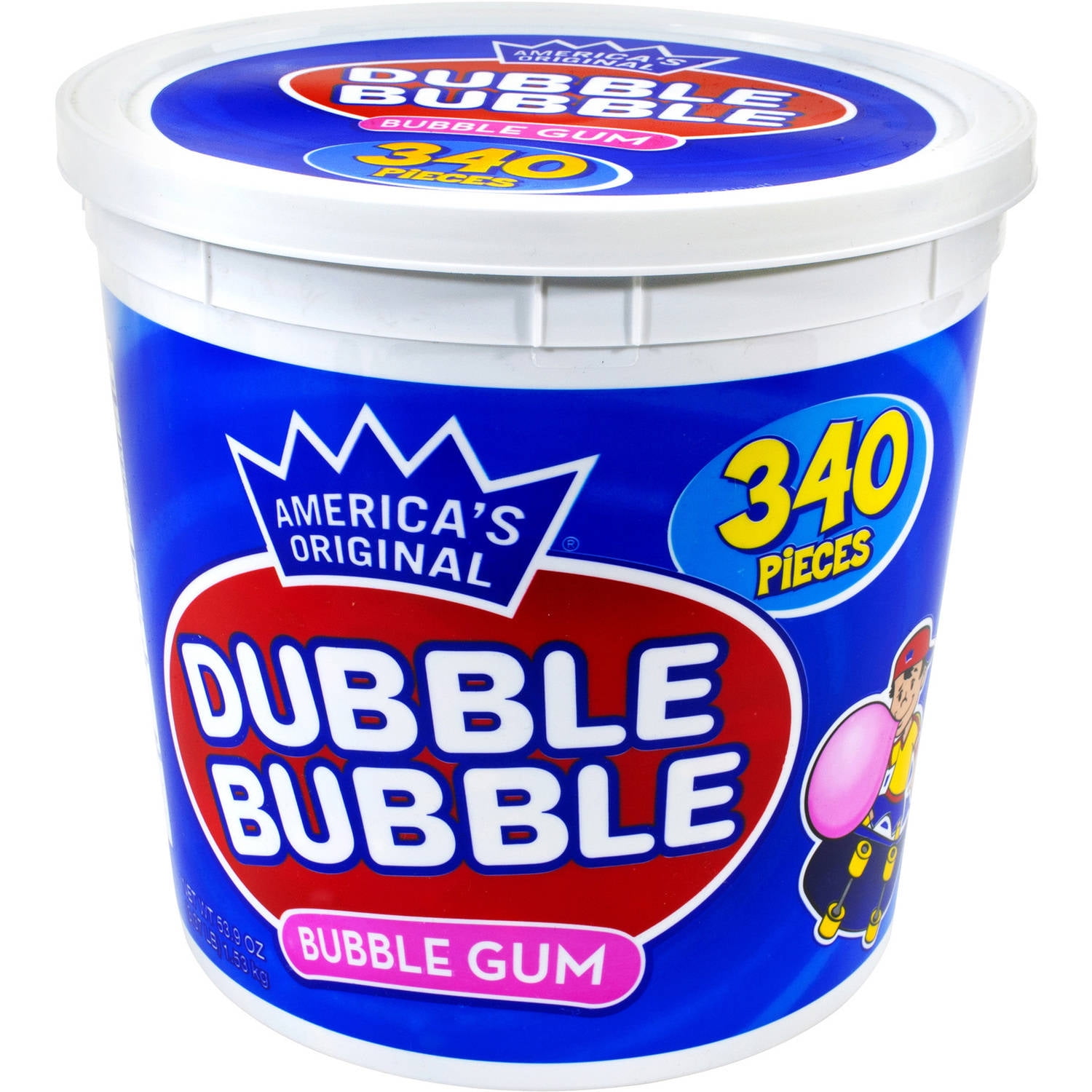 Dubble Bubble Bubble Gum, 340 count, 53.9 oz by Dubble Bubble
