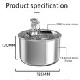 thumbnail image 3 of Fuente automática de acero YONGSHENG dispensador de bebedero 2l para perros y gatos, 3 of 5