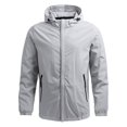 thumbnail image 1 of Veste de Pluie Imperméable Légère pour Hommes avec Capuche Imperméable Extérieur Randonnée Coupe-Vent Décontractée, 1 of 7
