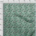 thumbnail image 3 of oneOone Cotton Flex Dusty Teal Green Fabric Asian Japanese Koi Fish Quilting Supplies Print Sewing Fabric By The Yard 40 Inch Wide, 3 of 4