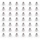 thumbnail image 1 of 100 piezas de respaldo para tachuelas de respaldo de pendientes de pendientes respaldos de seguridad para pernos, 1 of 7