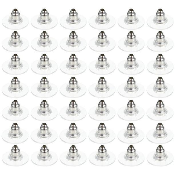 100 piezas de respaldo para tachuelas de respaldo de pendientes de pendientes respaldos de seguridad para pernos
