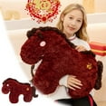 thumbnail image 2 of Jouet Cheval en Peluche Doux en Forme Unique pour un Confort Douillet et une Idée de Maison Originale, 2 of 9