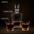 thumbnail image 3 of Kemstood Whiskey Gifts for Men - Whiskey Decanter (25.3 Oz/750 ml) with 2 Drinking Glasses (8.1 Oz/240 ml) - Birthday Gifts for Men - Gift for Dad and Husband - Home Bar Gifts, Drinking Gifts, 3 of 5