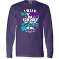 thumbnail image 3 of Inktastic Suicide Prevention Awareness I Wear Teal and Purple For Someone Who Meant The Long Sleeve T-Shirt, 3 of 5