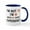 White/Navy Inside, variant on CafePress - 70 Year Old Designs Mug - 11 oz Ceramic Mug - Novelty Coffee Tea Cup