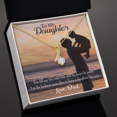 thumbnail image 3 of To My Daughter Luckiest Dad Alluring Ribbon Necklace Message Card, 3 of 7