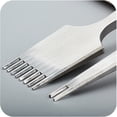 thumbnail image 5 of Ziuscore Tool Craft Stitching DIY Hole French Style Leather Pricking Punching Oblique Cutter Chopping Perforation Spacing 8, 5 of 6