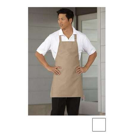 

Ajustable Bib Apron No Pockets in White