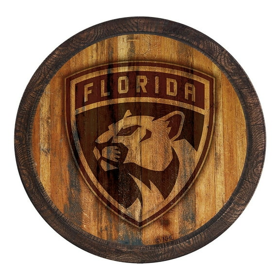 Florida Panthers 21'' x 21'' Faux Barrel Top Sign